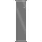 Miroir plein pied mural - homcom - salle de bain avec led r�glable - interrupteur tactile - verre �pais ...