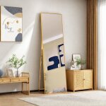 Miroir pleine longueur rectangulaire cadre en alliage daluminium pour chambre � coucher salon grand miroir ...