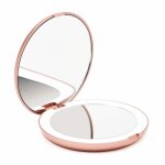 Miroir de poche éclairé grossissement 1x / 10x - miroir de maquillage portatif à led avec lumière naturelle ... Miroir de poche éclairé grossissement 1x / 10x - miroir de maquillage portatif à led avec lumière naturelle ...