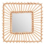 Miroir rotin 40x40cm - atmosphera createur dinterieur Miroir rotin 40x40cm - atmosphera createur dinterieur