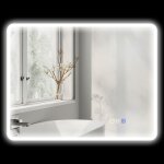 Miroir salle de bain - homcom - led - bluetooth - 70 x 90 cm - lumi�re r�glable 3 couleurs anti - bu�e ...