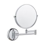 Miroir de salle de bain mural rotatif double face de 6 pouces pliable et rétractable grossissement 5x ... Miroir de salle de bain mural rotatif double face de 6 pouces pliable et rétractable grossissement 5x ...