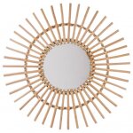 Miroir rotin soleil diamtre 58 cm atmosphera - bois