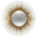 Miroir soleil métal doré d58cm - atmosphera createur dinterieur Miroir soleil métal doré d58cm - atmosphera createur dinterieur
