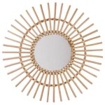 Miroir soleil rotin d58cm - atmosphera createur dinterieur Miroir soleil rotin d58cm - atmosphera createur dinterieur