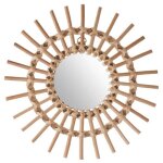 Miroir soleil rotin d30cm - atmosphera createur dinterieur Miroir soleil rotin d30cm - atmosphera createur dinterieur
