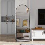 Miroir sur pied 162 x 53 cm miroir mural arqu miroir corps complet miroir de sol grand miroir mural ...