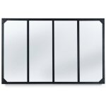 Miroir verrire 4 bandes design industriel 110x70cm