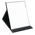 Miroir de voyage pliant miroir ultra - mince rectangulaire r�glable portable en pu pour voyage camping ...