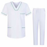 Misemiya - sq - 6611 - 6612 - ensemble uniformes unisexe blouse - uniforme medical avec haut et pantalon ...