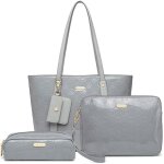 Miss lulu 4pcs sac � main femmes sac � bandouli�re en cuir pu sac fourre - tout grand sac bandouli�re ...