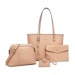 Miss lulu sac � main femme ensemble de 4pcs grand sac femme sac � bandouli�re femme sac � bracelet carte ...