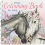 Livre de coloriage - depesche - miss melody - 20 motifs de chevaux - noir - multicolore
