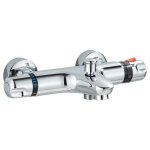Mitigeur baignoire thermostatique mitigeur de douche avec contr�le de la temp�rature laiton finition ...