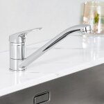 Mitigeur de cuisine - robinet en laiton chrom - pivotant 360 - poigne unique - barboteur dmontable ...
