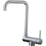 Mitigeur cuisine rabattable pivotant � 720� robinet mitigeur evier acier inox 304 � eau chaude et froide ...
