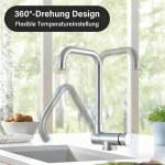 Mitigeur de cuisine rabattablesous fen�tre robinetterie cuisine pliable bec orientablepour �vier fen�tre ...