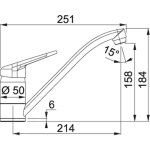 Mitigeur dévier - franke - fc 9541. 084 - pierre gris - pivotant 360° - monotrou Mitigeur dévier - franke - fc 9541. 084 - pierre gris - pivotant 360° - monotrou