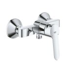 Mitigeur de douche - grohe bauedge - chrome - 35 mm - long - life - rosace en m�tal