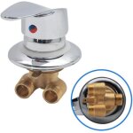 Mitigeur de douche en laiton robinet chrom avec inverseur de sortie pour salle de bain plomberie chauffage ...