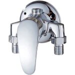 Mitigeur de douche mural en laiton  levier unique pour salle de bain eau froide et chaude chrom