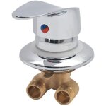 Mitigeur de douche - sortie unidirectionnelle - laiton - raccord g1 / 2 - valve dintubation - commande ...