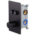 Mitigeur de douche thermostatique encastrable switchea noir by eurosanit