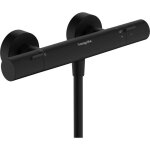 Mitigeur de douche thermostatique hansgrohe ecostat fine noir mat avec ecostop +