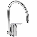 Mitigeur evier bec col de cygne olyos monotrou porcher