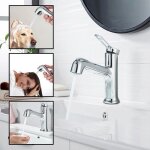 Mitigeur de lavabo avec douchette extractible robinet salle de bains avec 2 modes découlement deau douchettemi ... Mitigeur de lavabo avec douchette extractible robinet salle de bains avec 2 modes découlement deau douchettemi ...