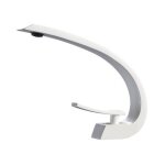 Mitigeur lavabo en laiton silla - robinet conomique en eau - blanc - br1734