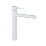 Mitigeur lavabo en laiton silla - robinet économique en eau - blanc - br1902 Mitigeur lavabo en laiton silla - robinet économique en eau - blanc - br1902