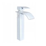 Mitigeur lavabo en laiton silla - robinet �conomique en eau - blanc - br1918