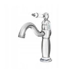 Mitigeur lavabo en laiton silla - robinet �conomique en eau - retro chrom� - br2055