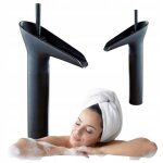 Mitigeur lavabo en laiton silla - robinet conomique en eau - retro noir - br2134