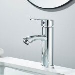 Mitigeur lavabo robinet salle de bain mitigeur vasque robinet lave main robinetterie plastique en acier ...
