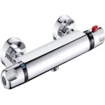 Mitigeur thermostatique pour douche murale robinet thermostatique de douche avec bouton scuris  38c ...