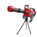 Mitraillette motoris�e rafale � fl�chettes en mousse mod�le guerilla noir / rouge