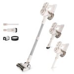 Miu aspirateur sans fil � double moteur pour sols durs tapis et poils danimaux batterie amovible