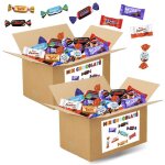 Mix chocolat halloween assortiment de 2100 bonbons au chocolat  partager 2 boxes de 760?g de friandises ...