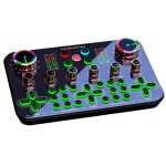 Mixeur carte son live interface audio avec dj mixeur effets en direct et convertisseur parole pour podcast ...