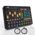 Mixeur dj avec carte son todeco studio de production de podcast m�langeur audio portable bluetooth contr�leur ...