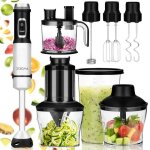 Mixeur plongeant - zeegma - handy chef - 1500w - 15 vitesses - lames en acier inox