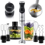 Mixeur plongeant multifonction - berdsen - bd - 753 - 1500 w - lame titane - 20 vitesses - fonction turbo ...