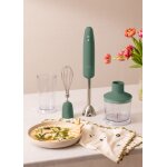 Mixeur plongeant - create - fullmix retro - 1000w - 6 vitesses - lames inox et titane