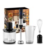 Mixeur plongeant - inox - 1000w - 5 vitesses - fonction de suralimentation - mixage