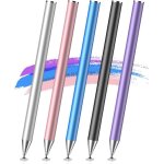Stylet de prcision - mixoo - disc stylus pen - lot de 5 - aluminium - compatible tablettes et smartphones ...