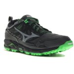 Chaussures de course - mizuno - wave paradox 5 - noir / vert - taille 44 - amorti ap + u4icx