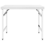 Mmcz table de préparation / plan de travail - table de travail pliable de cuisine 100x60x80 cm inox@5576177@ ... Mmcz table de préparation / plan de travail - table de travail pliable de cuisine 100x60x80 cm inox@5576177@ ...