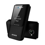 Mobile aiwa fp - 24 de base / senior de couleur noire avec cran qvga 24 + cran externe sqvga 144 32 ...